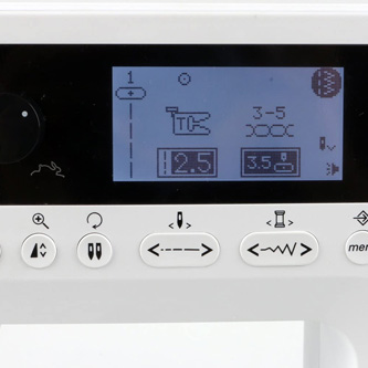 Pantalla LCD máquinas de coser Bernina